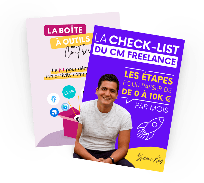 Ton cadeau de bienvenue : la checklist du CM Freelance + la boîte à outil du CM