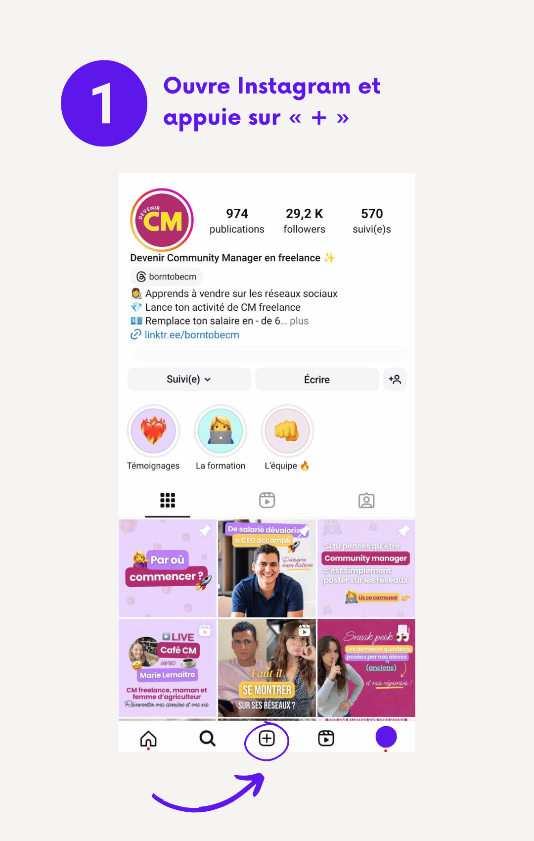 Programmer une publication Instagram - Tuto Devenir CM 1/5