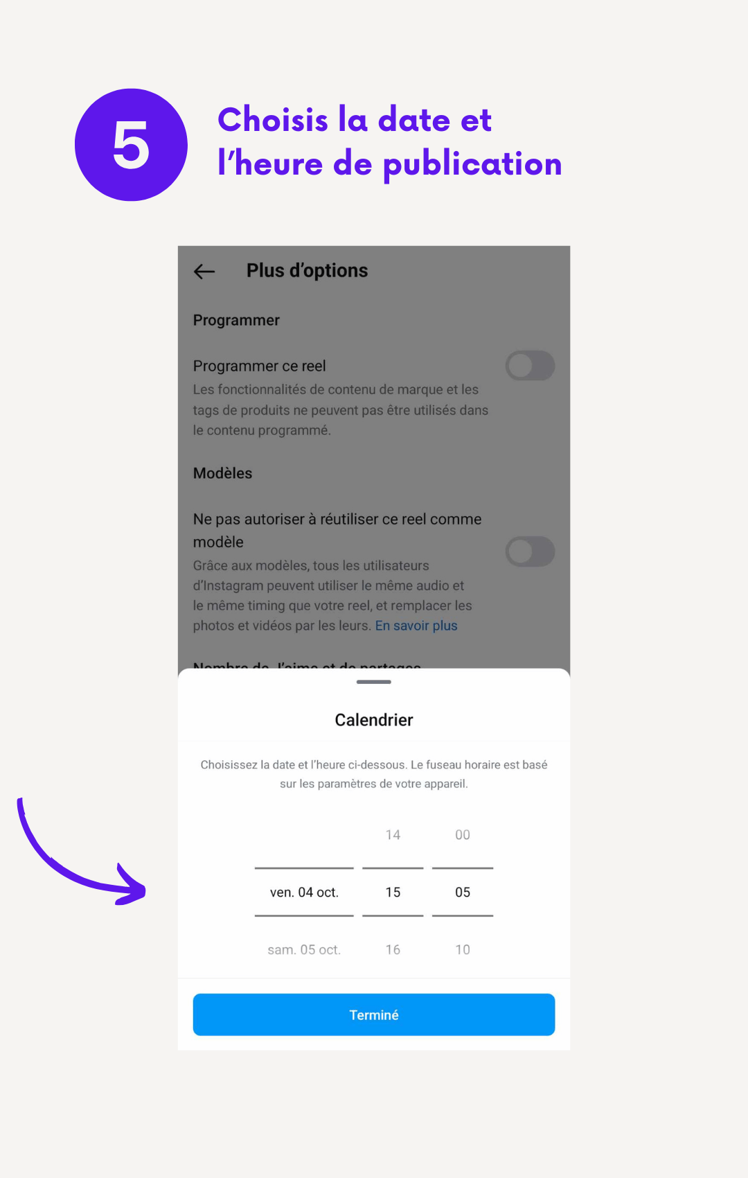 Programmer une publication Instagram - Tuto Devenir CM 5/5